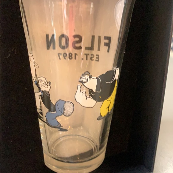 New Filson x Popeye - 4 Piece Pint Glass Set, beer mug tumbler -Made in USA - Picture 5 of 7